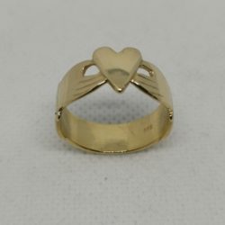 Gull ring 585/14kt. Damering